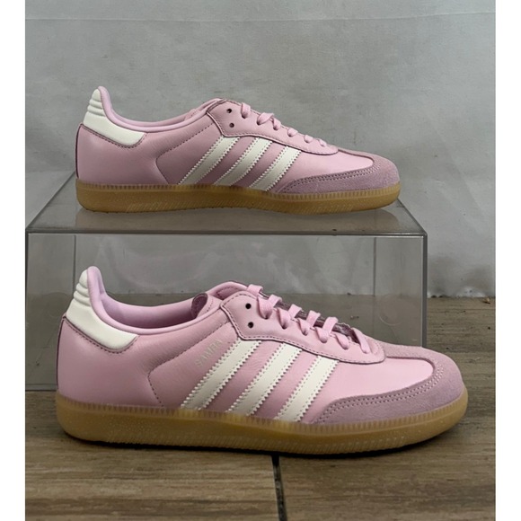Adidas Samba OG Women's Pink White Gum Sole Casual Sneakers Shoes Size 6